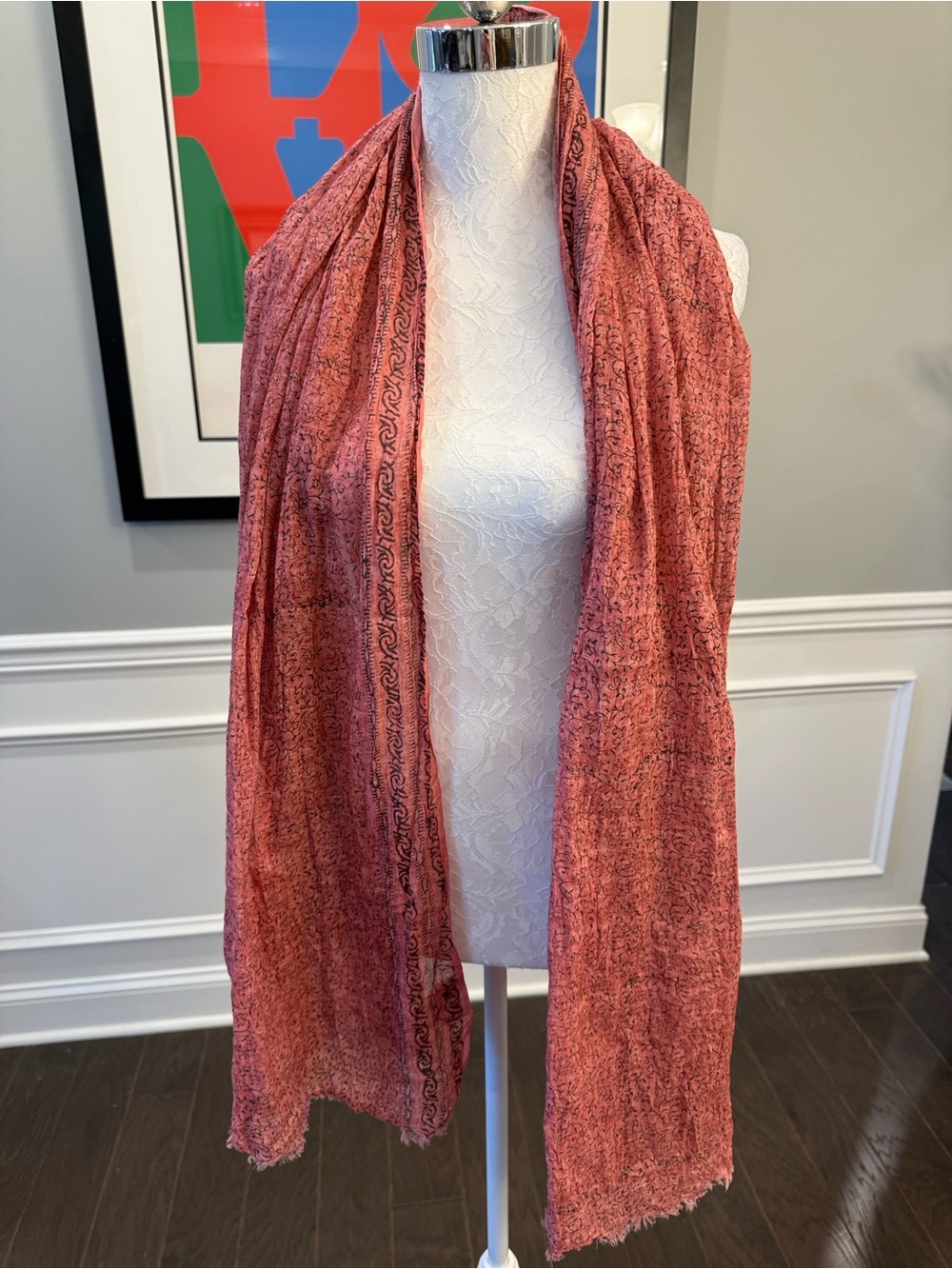 Signals Rust-Pink Cotton Sarong Cover-Up - Picture 5 of 9